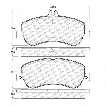 104.14060 Тормозные колодки Posi-Quiet Metallic 