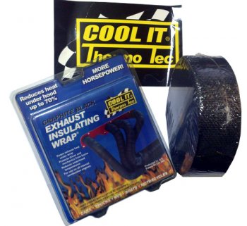 11022 THERMO TEC Термолента для выпускных коллекторов и глушителей черная 51мм х 15,25м 