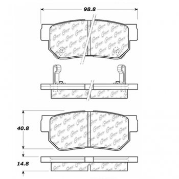 106.08130 Тормозные колодки PosiQuiet Extended Wear HYUNDAI ; HYUNDAI/AZERA; HYUNDAI/ELANTRA; HYUNDAI/SANTA