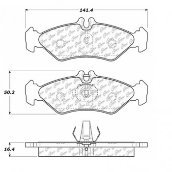 106.09510 Тормозные колодки PosiQuiet Extended Wear 