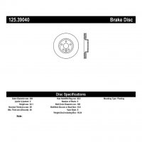 125.39040 Тормозные диски Premium LAND ROVER, VOLVO перед