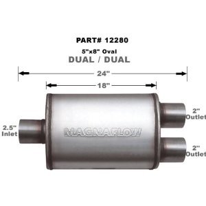 12280 Magnaflow Глушитель прямоточный 18" Body 