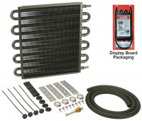 13108 DERALE Радиатор серии 7000 выход/вход с боку 13" 10 комплект для трансмиссии 11/32"