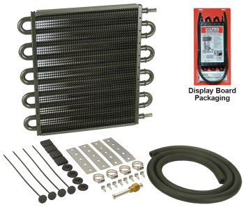 13108 DERALE Радиатор серии 7000 выход/вход с боку 13" 10 комплект для трансмиссии 11/32" Prevents heat related transmission failures