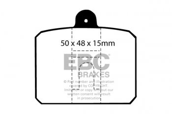 DP159 EBC Brakes Ultimax2 Тормозные колодки перед  SKODA 100, 110, 105 Estelle, 120 Estelle выпуска 1969-1990 года