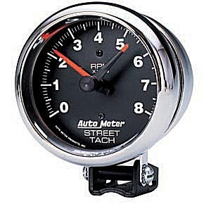 3-3/4" тахометр, 8,000 RPM, STREET, CHROME AUTO METER #2895 TachometerStreet