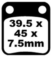 SFA054HH EBC BRAKES Double-H™ тормозные колодки AJS, ASPES, CCM, DAELIM, GARELLI, HONDA, HYOSUNG, JIALING, KAWASAKI, KEEWAY, PEUGEOT, PGO, QUADZILLA, SACHS (HERCULES), SINNIS, SUPERBYKE, SUZUKI, SYM, TAISHAN (Project Quads), YAMAHA 1980-2013 года выпуска