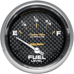 2-5/8" датчик уровня топлива, 240E/ 33 F, SSE, CARBON FIBER AUTO METER #4816 Fuel Level