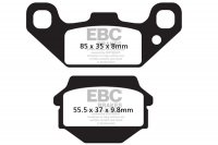 FA128TT EBC BRAKES Organic тормозные колодки  KAWASAKI KEF, KSF, KXF; SUZUKI LT