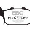 SFA140 EBC BRAKES Organic тормозные колодки BUELL, HONDA, KAWASAKI, SINNIS, SUZUKI, TRIUMPH, YAMAHA