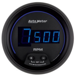 3-3/8" тахометр, IN-DASH, DIGITAL, BLACK AUTO METER #6997 TachometerIn-Dash