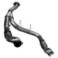 6060-GREEN KOOKS HEADERS 3" Stainless GREEN Catted Turbo Down Y-Pipe для: FORD F150