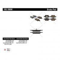 105.18690 Тормозные колодки Posi-Quiet Ceramic JAGUAR перед