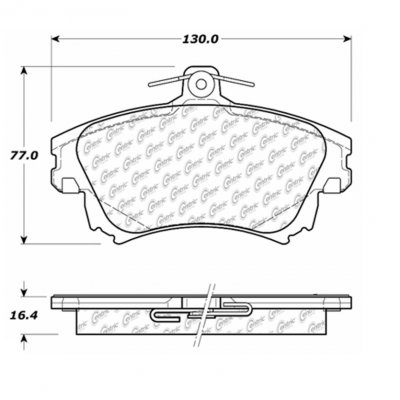 104.08370 Тормозные колодки Posi-Quiet Metallic VOLVO 