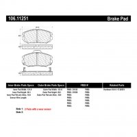 106.11251 Тормозные колодки PosiQuiet Extended Wear SAAB