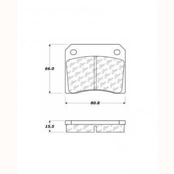 106.00090 Тормозные колодки PosiQuiet Extended Wear AC, ALFA ROMEO, ASTON MARTIN ; AC/COBRA; ALFAROMEO/2600; ALFAROMEO/S106; ASTONMART/DB5
