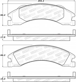 308.13291  StopTech Street Тормозные колодки Ford Задние