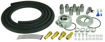 15752 DERALE переноса Engine Oil Cooler установочный комплект Complete kit to remotely mount an engine oil cooler