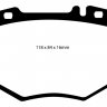 DP31487C EBC Brakes Redstuff Тормозные колодки MERCEDES-BENZ CL, S
