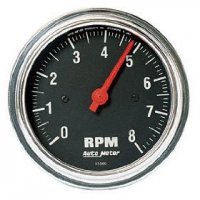 3-3/8" тахометр, 8,000 RPM, 4,6,8 CYL, IN-DASH AUTO METER #2499