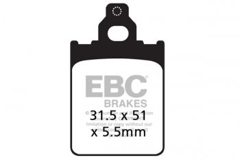 FA186 EBC BRAKES Organic тормозные колодки  LML Star; PIAGGIO Quartz, Skipper; VESPA LX, PX 1992-2012 года выпуска