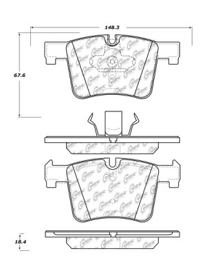 105.15610 Тормозные колодки Posi-Quiet Ceramic BMW перед 