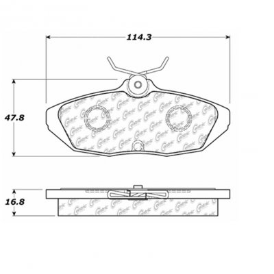 104.05990 Тормозные колодки Posi-Quiet Metallic LINCOLN, MERCURY 