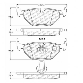 105.06921 Тормозные колодки Posi-Quiet Ceramic BMW 