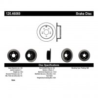 120.46069 Тормозные диски Premium MITSUBISHI зад