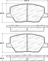 308.18110  StopTech Street Тормозные колодки Fiat, Jeep