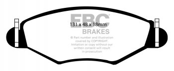 DP21366 EBC Brakes Greenstuff тормозные колодки перед. NAZA 206; PEUGEOT 206, 306 выпуска 1997-2022 года