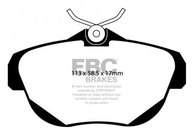 DPC1971 EBC Heavy Duty Carbon колодки зад.CITROEN, FIAT, PEUGEOT 