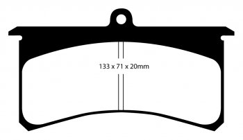 DP3007C EBC Brakes Тормозные колодки суппорт WILWOOD LC-GT аналог колодки WILWOOD 7320