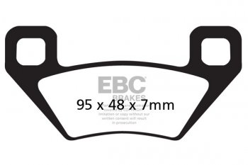 FA395TT EBC BRAKES Organic тормозные колодки ARCTIC CAT, KYMCO, MASSEY-FERGUSON (ATV), PIAGGIO, POLARIS 2004-2012 года выпуска