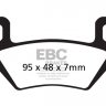 FA395TT EBC BRAKES Organic тормозные колодки ARCTIC CAT, KYMCO, MASSEY-FERGUSON (ATV), PIAGGIO, POLARIS