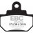 FA106R EBC BRAKES Organic тормозные колодки  MAICO All; SIAMOTO Geco; SUZUKI GZ, LS, RM, TU, VL