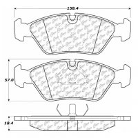 104.02530 Тормозные колодки Posi-Quiet Metallic BMW