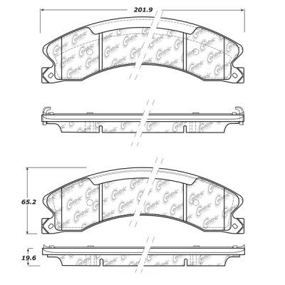 105.15650 Тормозные колодки Posi-Quiet Ceramic CHEVROLET, GMC, NISSAN зад., перед 
