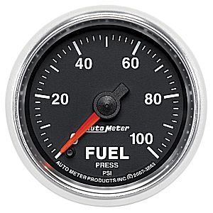 2-1/16" датчик давления топлива, 0- 100 PSI, FSE, GS AUTO METER #3863 Fuel Pressure