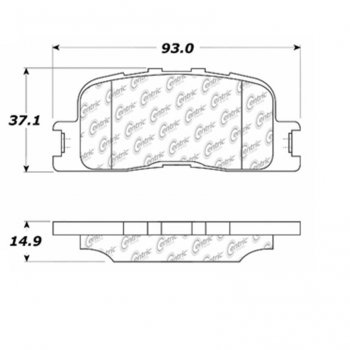 105.08850 Тормозные колодки Posi-Quiet Ceramic LEXUS, TOYOTA ; LEXUS/ES250; LEXUS/ES300; LEXUS/ES330; LEXUS/ES350; TOYOTA/CAMRY