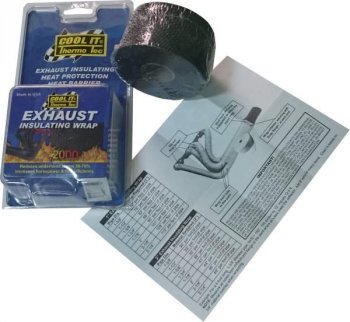 11154 THERMO TEC Термолента для выпускных коллекторов и глушителей черная 50мм Х 4,6м 