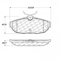 105.10820 Тормозные колодки Posi-Quiet Ceramic FORD