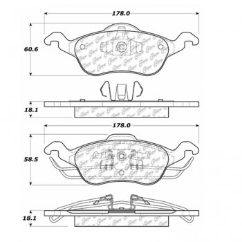 106.08160 Тормозные колодки PosiQuiet Extended Wear FORD 