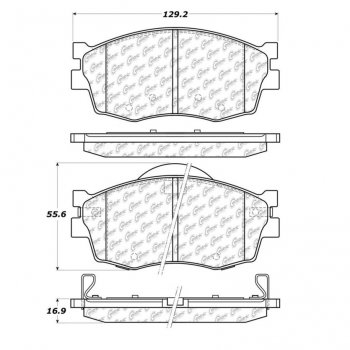 106.11560 Тормозные колодки PosiQuiet Extended Wear HYUNDAI, KIA ; HYUNDAI/ACCENT; KIA/RIO