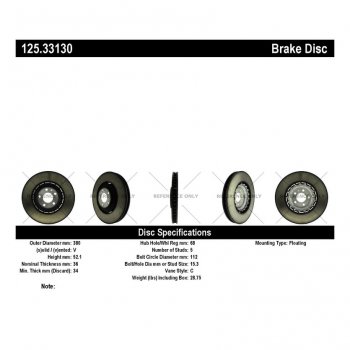 125.33130 Тормозные диски Premium AUDI перед 