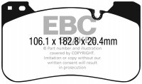 DP42331R EBC Brakes Yellowstuff Тормозные колодки перед BMW M5