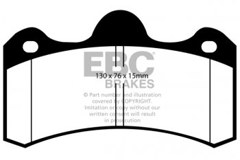 DPX2043 EBC Brakes Ultimax2 Тормозные колодки LANCIA Ypsilon выпуска 2003-2006 года