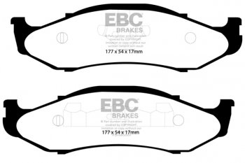 DP1255 EBC Brakes Ultimax2 Тормозные колодки перед  JEEP Cherokee, Grand Cherokee, Wrangler выпуска 1996-2006 года