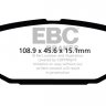 DPX2115  EBC Brakes Ultimax2 Тормозные колодки зад. HYUNDAI Elantra