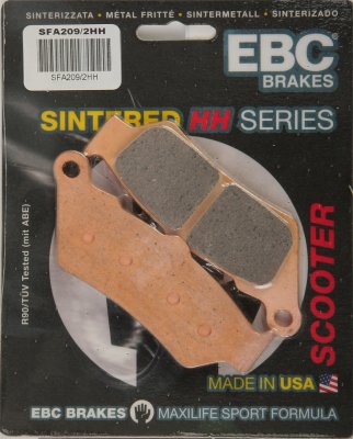 SFA209/2HH EBC BRAKES Double-H™ тормозные колодки APRILIA, BMW, DUCATI, HONDA, HUSQVARNA, ITALJET, KTM, MOTO GUZZI, MOTO MORINI, TRIUMPH, VICTORY, YAMAHA 1993-2012 года выпуска